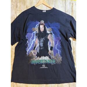 Vintage 90s WWF The Undertaker T-shirt WWE wrestling XL Rare 25x29.5 No flaws